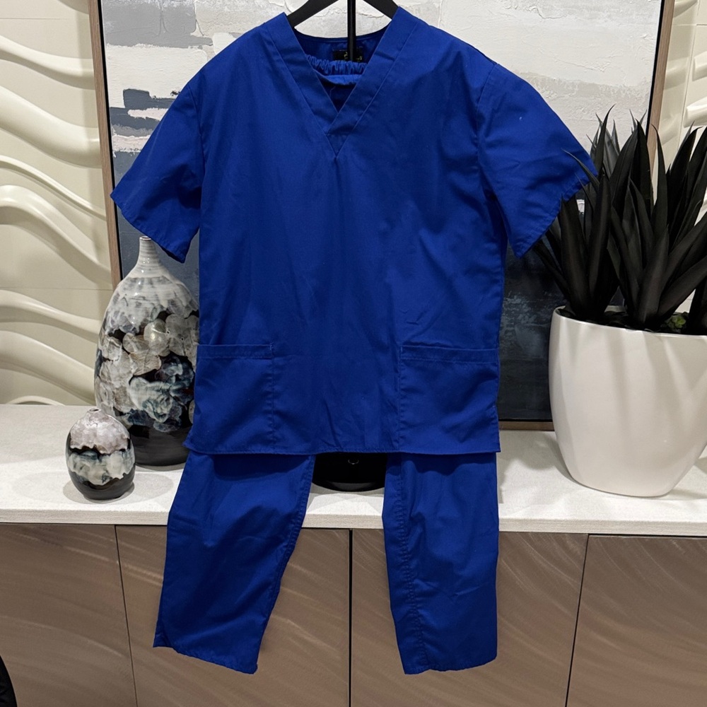 Blue Women's Scrub Set